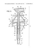 CONTAINER HAVING DELIVERY MECHANISM WITH SECURING CAP diagram and image