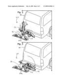 Hitch-mountable bicycle carrier diagram and image