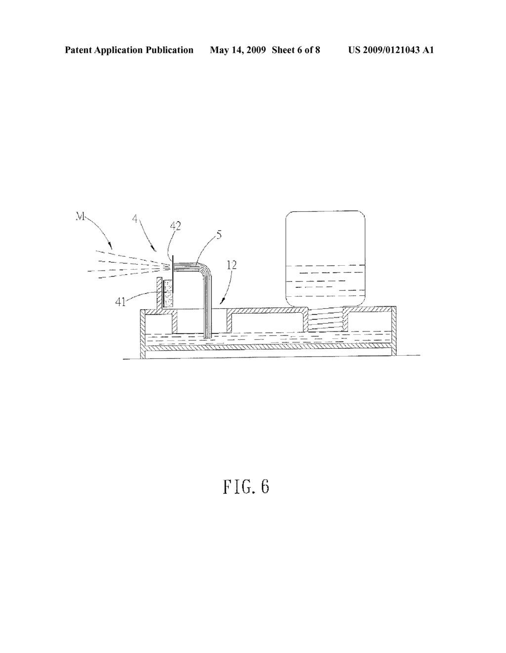 HORIZONTAL-TYPE ATOMIZING APPARATUS WITH AUTOMATICALLY CONTROLLABLE WORKING FLUID LEVEL - diagram, schematic, and image 07