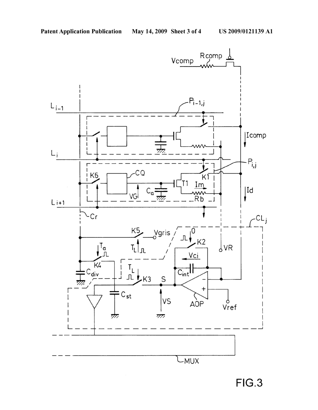 MATRIX THERMAL IMAGE SENSOR WITH BOLOMETRIC PIXEL AND METHOD OF REDUCING SPATIAL NOISE - diagram, schematic, and image 04