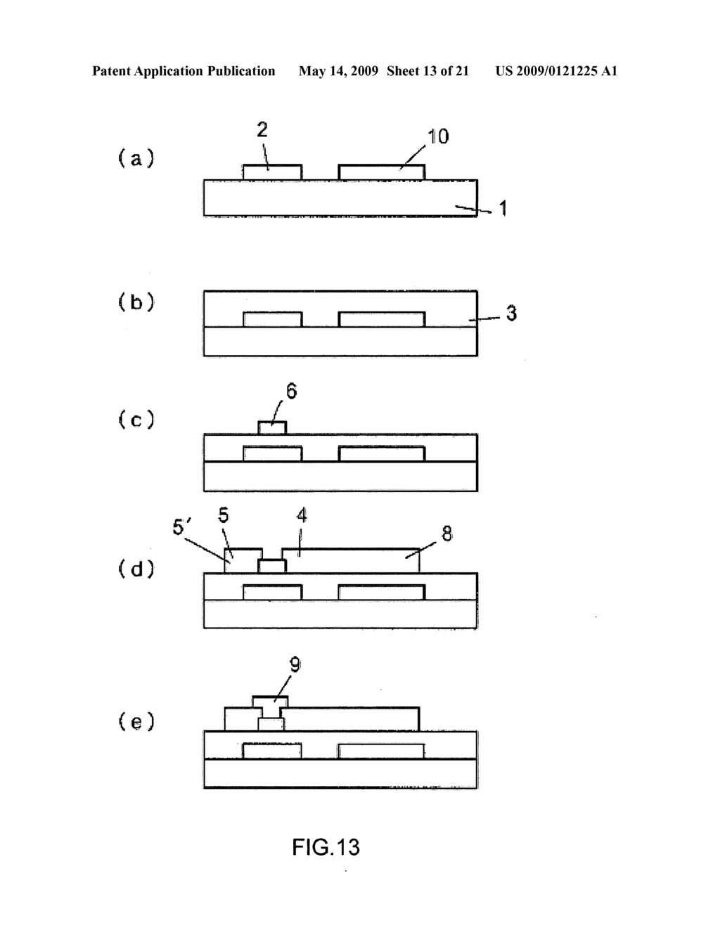 Thin film transistor, method for manufacturing the same and display using the same - diagram, schematic, and image 14