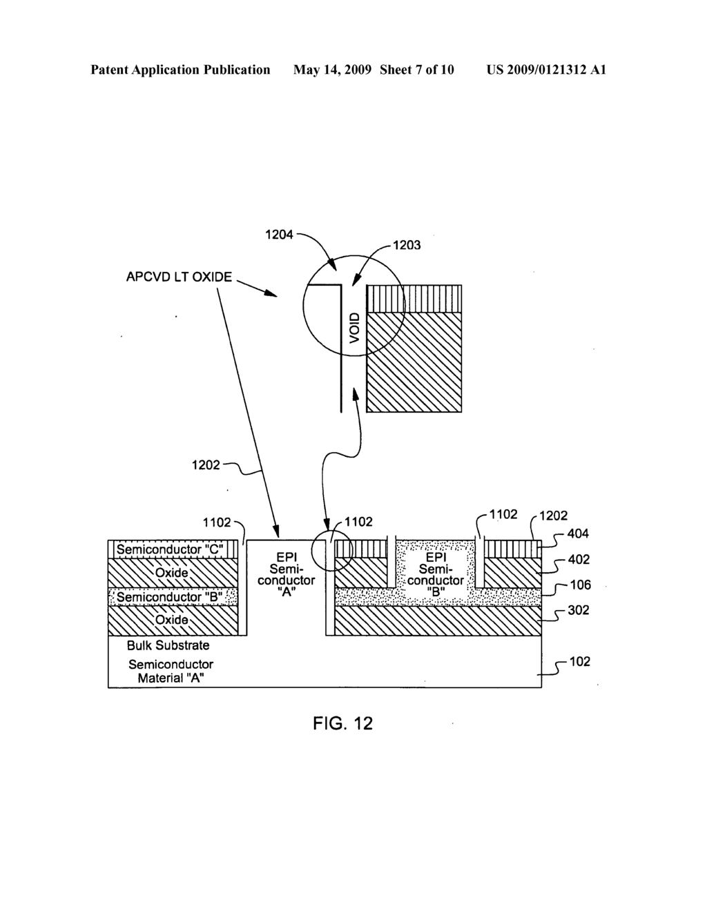 METHOD AND APPARATUS FOR MAKING COPLANAR ISOLATED REGIONS OF DIFFERENT SEMICONDUCTOR MATERIALS ON A SUBSTRATE - diagram, schematic, and image 08