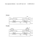 BOARD ADAPTED TO MOUNT AN ELECTRONIC DEVICE, SEMICONDUCTOR MODULE AND MANUFACTURING METHOD THEREFORE, AND PORTABLE DEVICE diagram and image