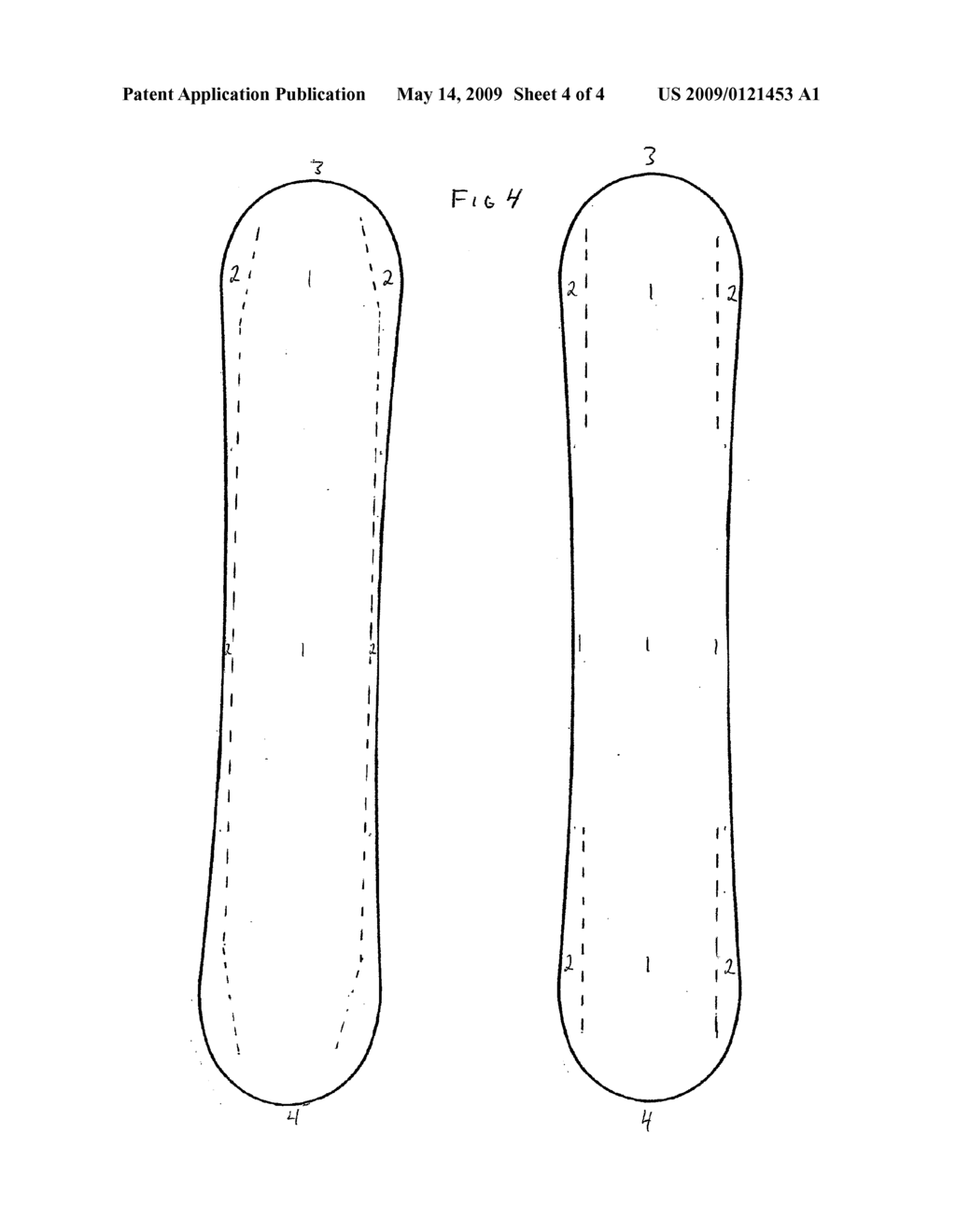 Snowboard for rails - diagram, schematic, and image 05