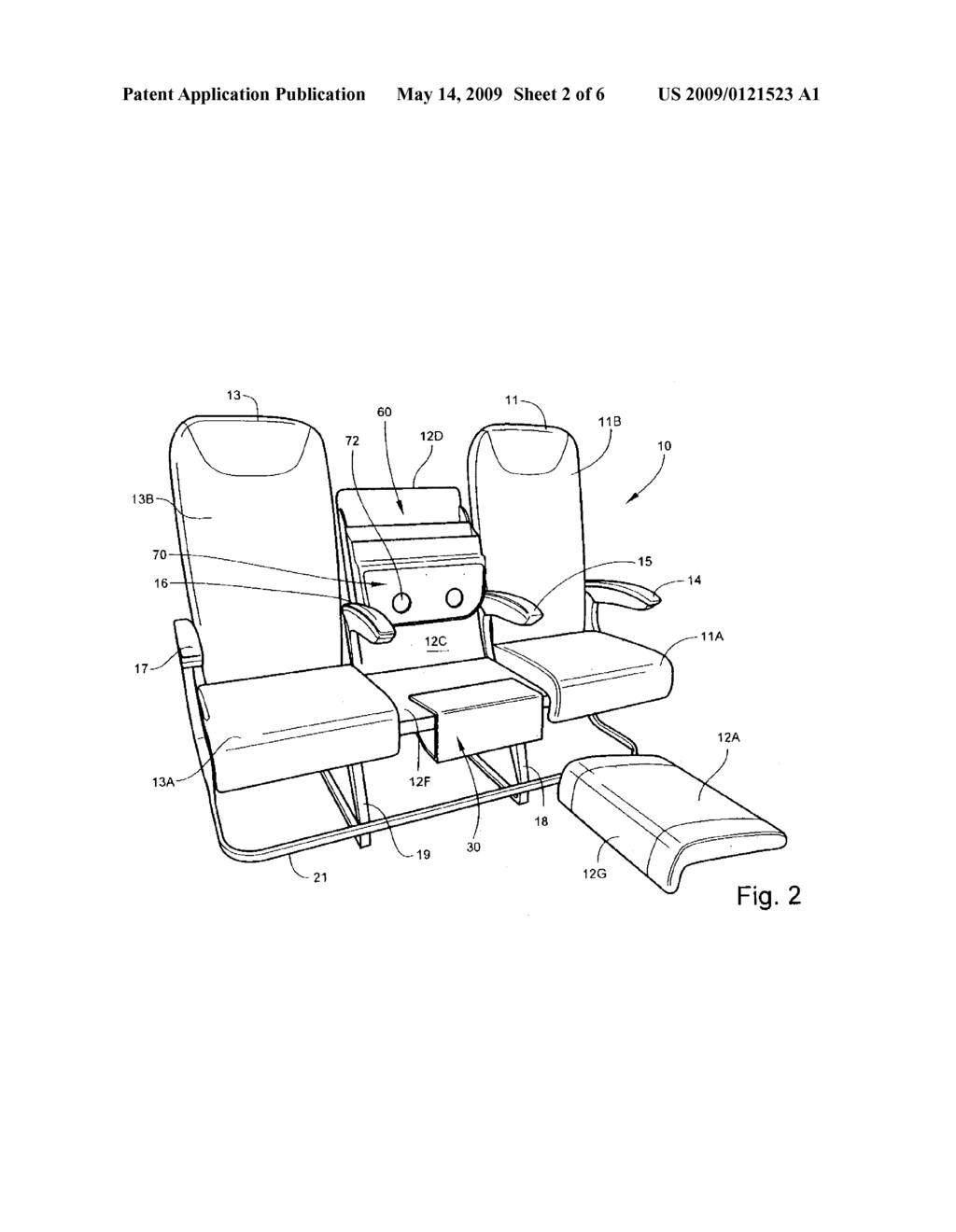 CONVERTIBLE PASSENGER SEAT ASSEMBLY - diagram, schematic, and image 03