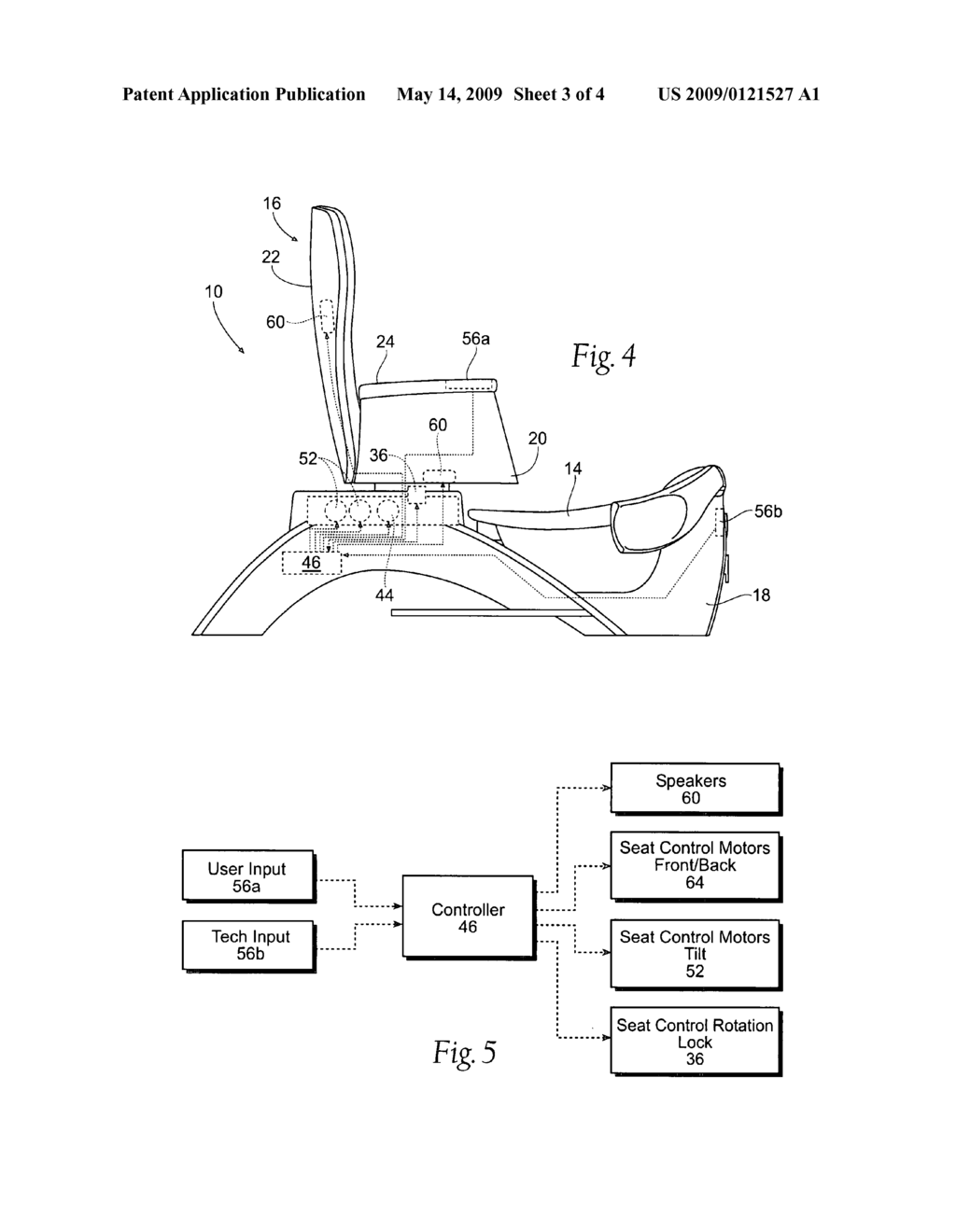 Chair for a foot spa - diagram, schematic, and image 04