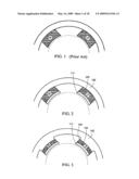 Electric machinery of permeable polar face & magnetic circuit sandwiched PM magnetic pole diagram and image