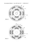 Electric machinery of permeable polar face & magnetic circuit sandwiched PM magnetic pole diagram and image