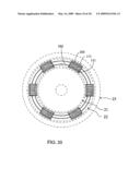 Electric machinery of permeable polar face & magnetic circuit sandwiched PM magnetic pole diagram and image