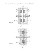 Electric machinery of permeable polar face & magnetic circuit sandwiched PM magnetic pole diagram and image