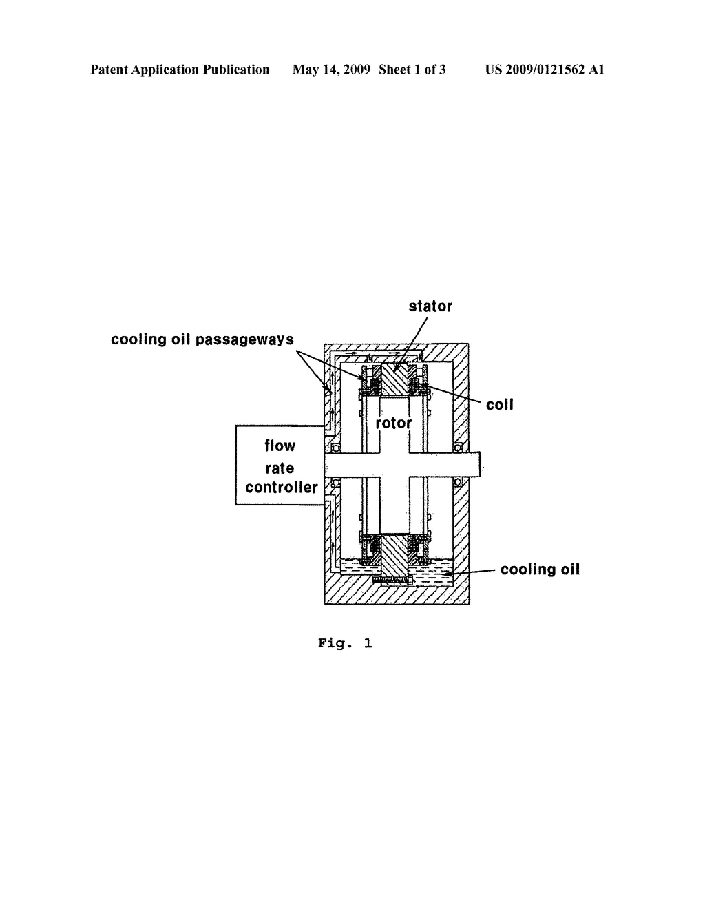 Device and method for cooling motor for hybrid electric vehicles - diagram, schematic, and image 02