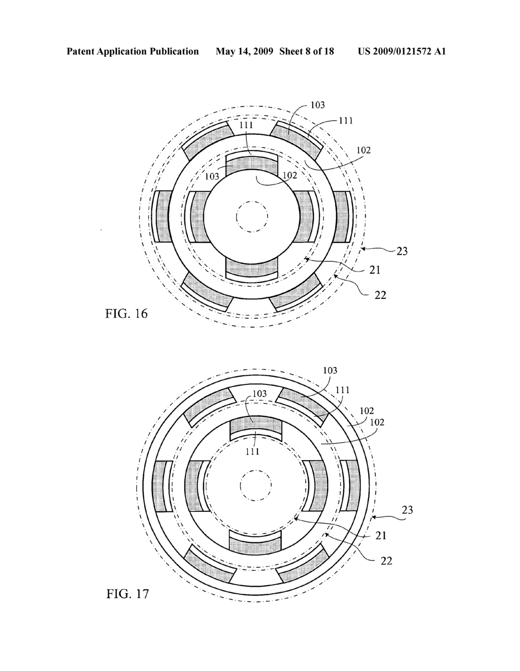 Electric machinery of permeable polar face & magnetic circuit sandwiched PM magnetic pole - diagram, schematic, and image 09