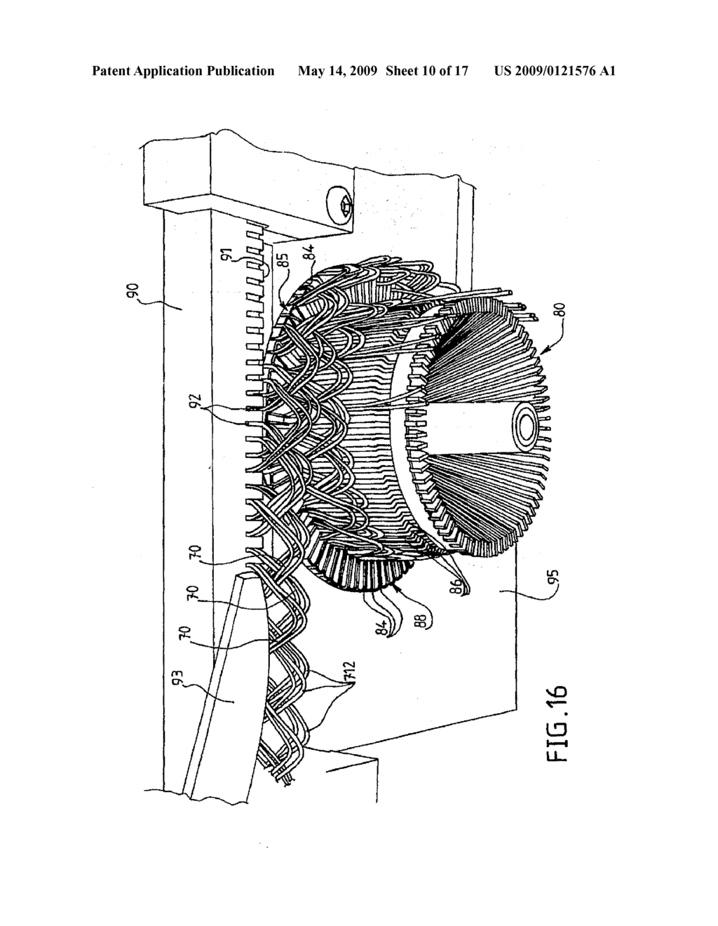 METHOD FOR INSERTING A COIL IN A POLYPHASE ROTATING ELECTRICAL MACHINE STATOR, AND ASSOCIATED STATOR - diagram, schematic, and image 11