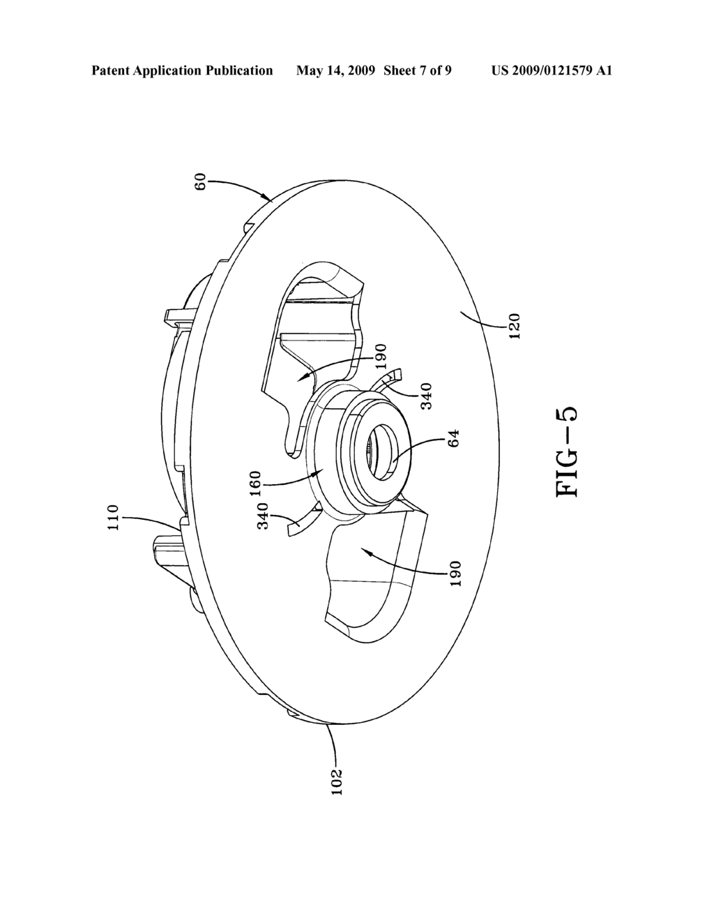 Curvilinear brush retainer and brushes for an electric motor assembly - diagram, schematic, and image 08