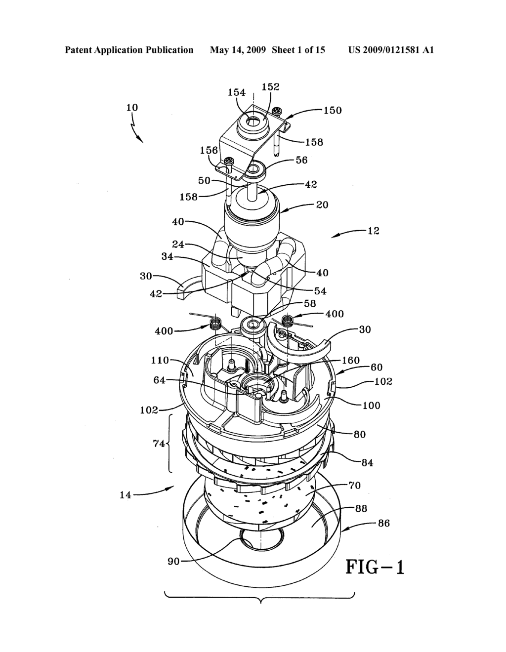 CURVILINEAR BRUSH RETAINER WITH LINER FOR AN ELECTRIC MOTOR ASSEMBLY - diagram, schematic, and image 02