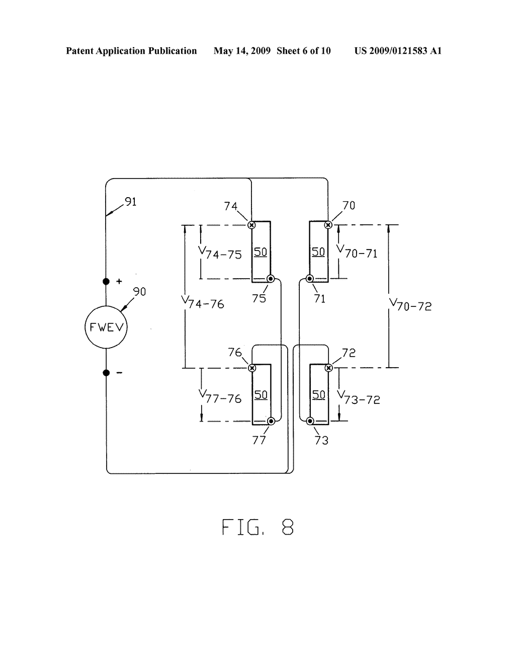 Brushless, windingless rotor, variable reluctance, electromechanical machines, having wound-field excitation - diagram, schematic, and image 07