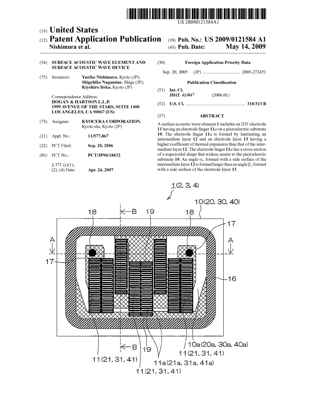 Surface Acoustic Wave Element and Surface Acoustic Wave Device - diagram, schematic, and image 01