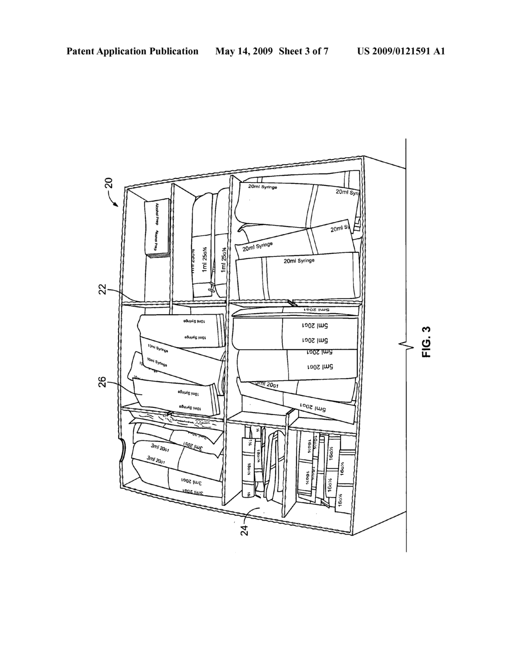 System and method for providing disposable drawer inserts for medical and surgical carts - diagram, schematic, and image 04