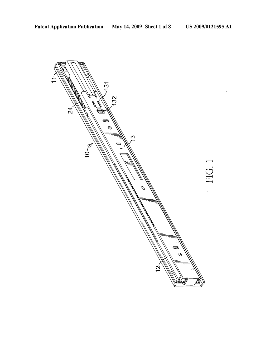 Auto-return drawer rail - diagram, schematic, and image 02