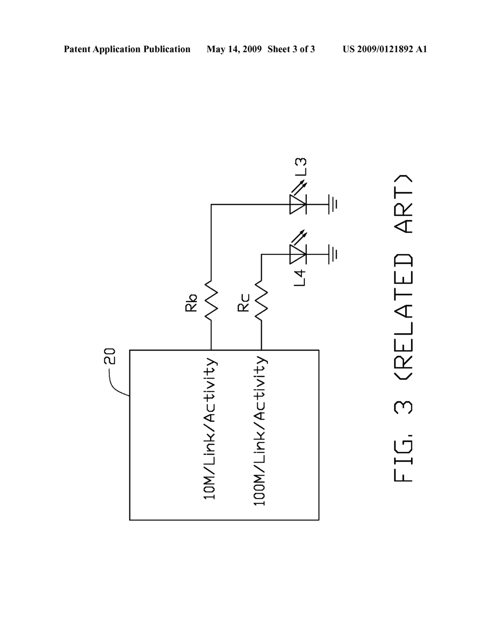 NETWORK STATUS INDICATING CIRCUIT - diagram, schematic, and image 04