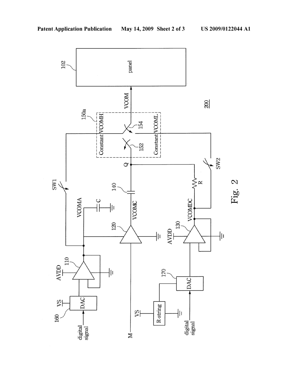 CIRCUIT PROVIDING COMMON VOLTAGE FOR PANEL OF DISPLAY - diagram, schematic, and image 03