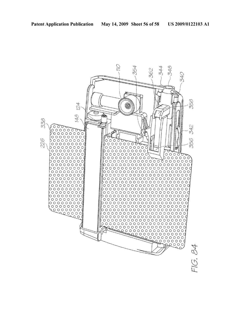 MOBILE TELECOMMUNICATIONS DEVICE WITH PRINTHEAD CAPPING ASSEMBLY - diagram, schematic, and image 57