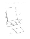 PRINTER WITH PRINTHEAD CHIP HAVING INK CHANNELS REINFORCED BY TRANSVERSE WALLS diagram and image