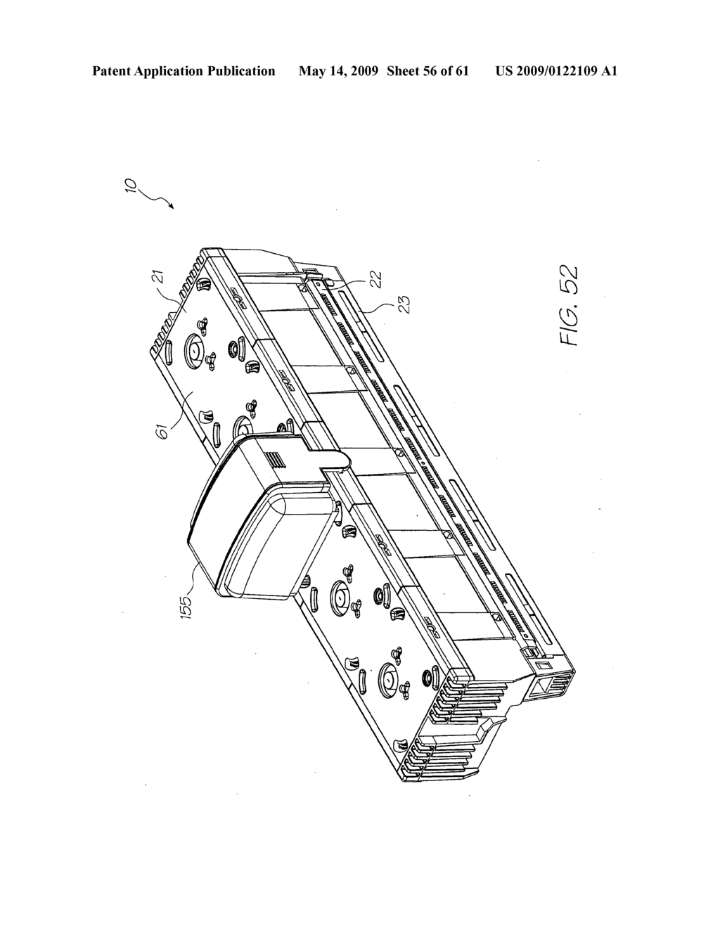 PRINTER WITH PRINTHEAD CHIP HAVING INK CHANNELS REINFORCED BY TRANSVERSE WALLS - diagram, schematic, and image 57