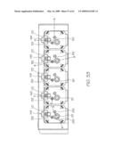 PRINTER WITH PRINTHEAD CHIP HAVING INK CHANNELS REINFORCED BY TRANSVERSE WALLS diagram and image