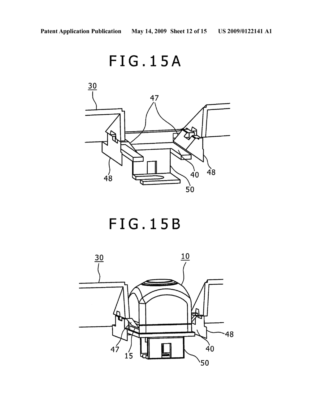 CAMERA MOUNTING STRUCTURE, CAMERA MOUNTING METHOD AND EXTERIOR PANEL COMPONENT OF A VEHICLE - diagram, schematic, and image 13