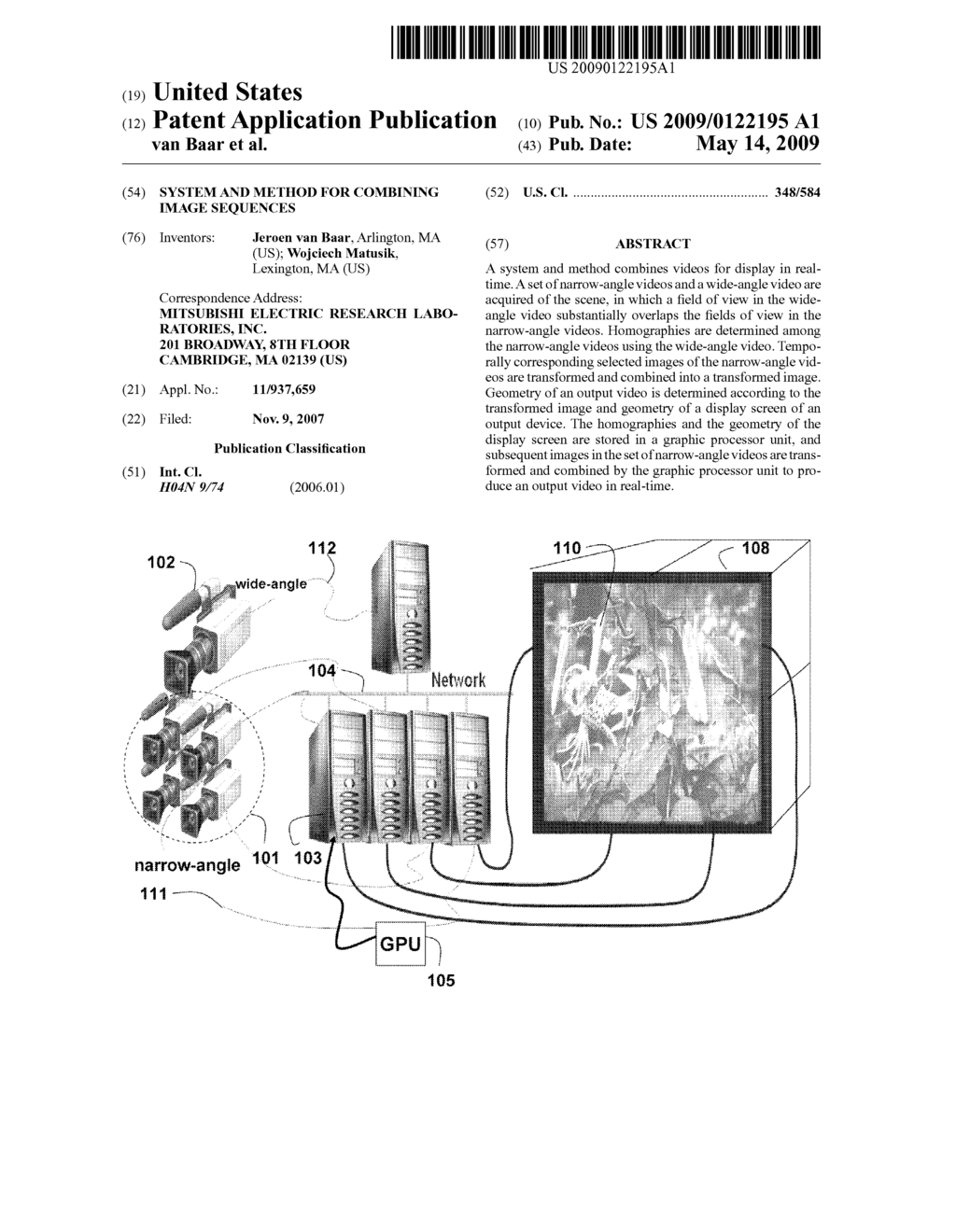 System and Method for Combining Image Sequences - diagram, schematic, and image 01