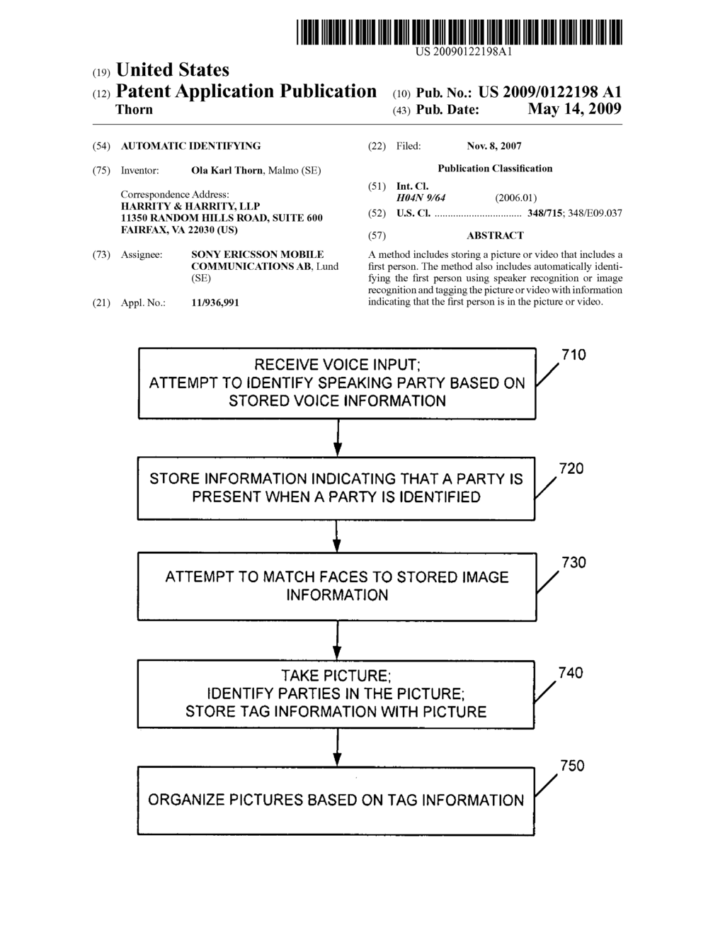 AUTOMATIC IDENTIFYING - diagram, schematic, and image 01