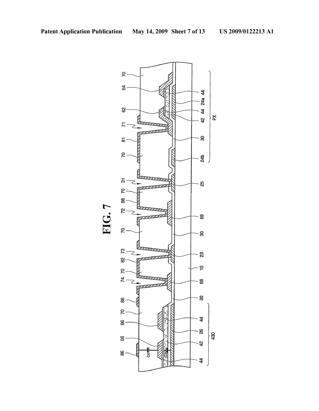 THIN FILM TRANSISTOR FOR DRIVING GATE LINE AND LIQUID CRYSTAL DISPLAY HAVING THE SAME - diagram, schematic, and image 08