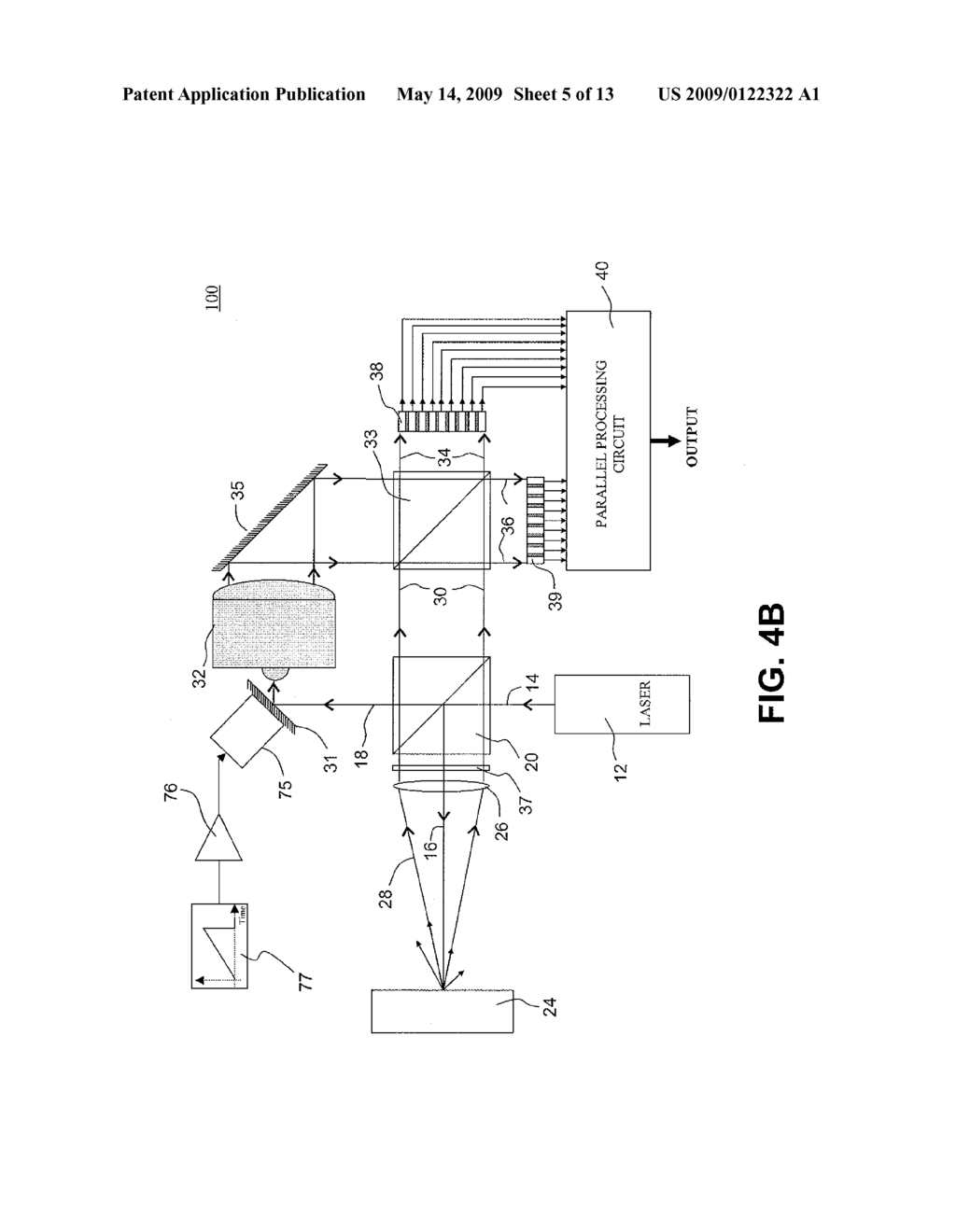 INTERFEROMETRIC METHOD AND APPARATUS FOR LINEAR DETECTION OF MOTION FROM A SURFACE - diagram, schematic, and image 06