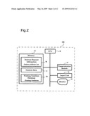 Transmission terminal, information output device, and content transmission system diagram and image