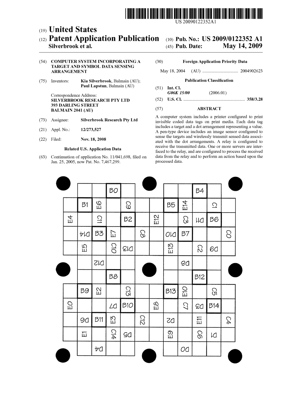 COMPUTER SYSTEM INCORPORATING A TARGET AND SYMBOL DATA SENSING ARRANGEMENT - diagram, schematic, and image 01