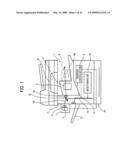 RECORDING MATERIAL POST-PROCESSING DEVICE AND RECORDING MATERIAL PROCESSING APPARATUS USING THE SAME diagram and image