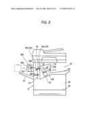 RECORDING MATERIAL POST-PROCESSING DEVICE AND RECORDING MATERIAL PROCESSING APPARATUS USING THE SAME diagram and image