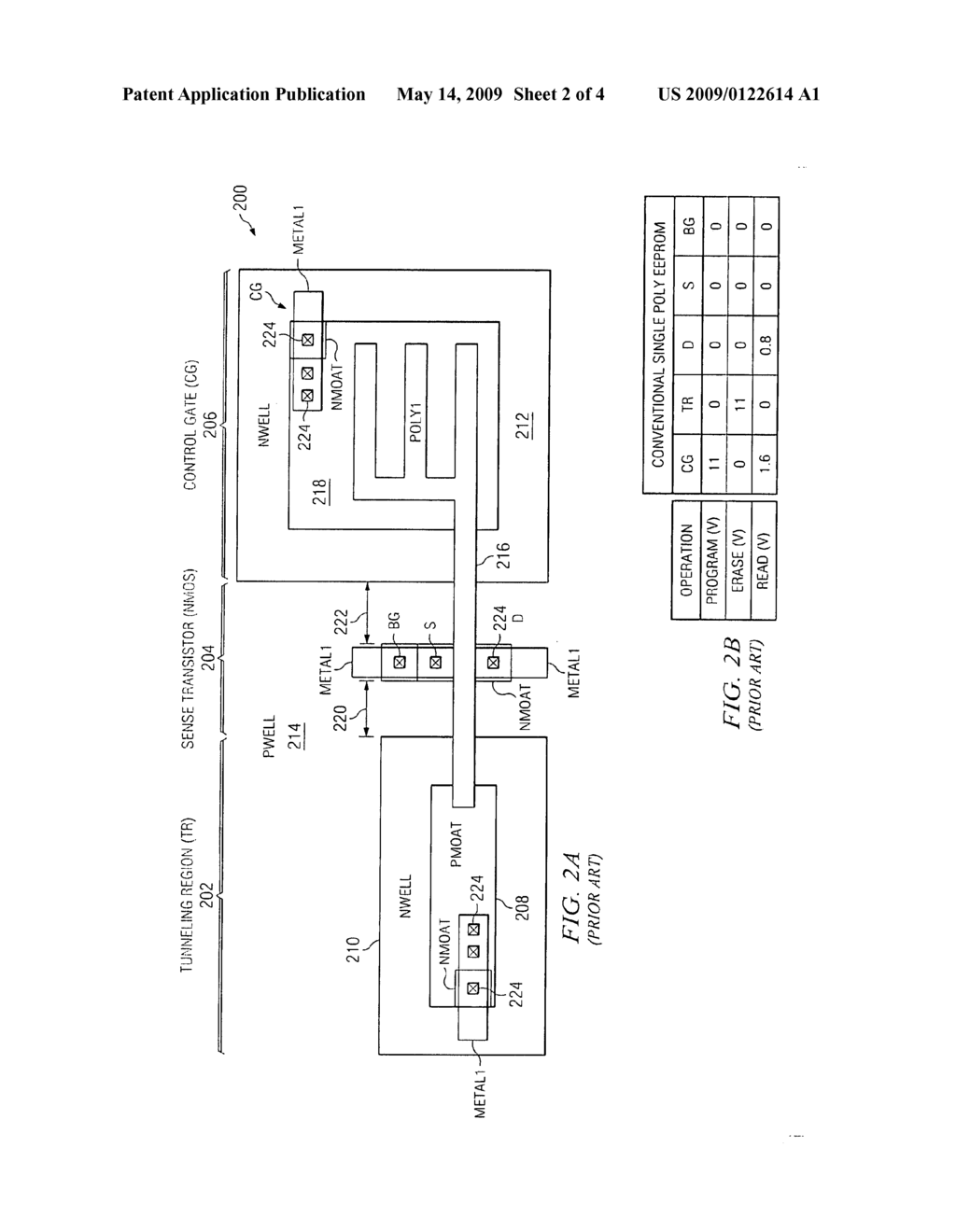 SINGLE POLY EEPROM ALLOWING CONTINUOUS ADJUSTMENT OF ITS THRESHOLD VOLTAGE - diagram, schematic, and image 03