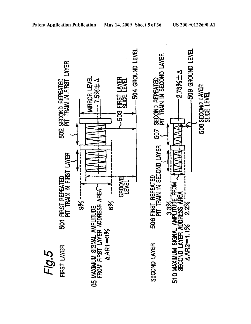 OPTICAL DISC INCLUDING A LEARNING AREA HAVING FIRST AND SECOND REGIONS, AND METHODS FOR REPRODUCING AND RECORDING DATA ON THE OPTICAL DISC - diagram, schematic, and image 06