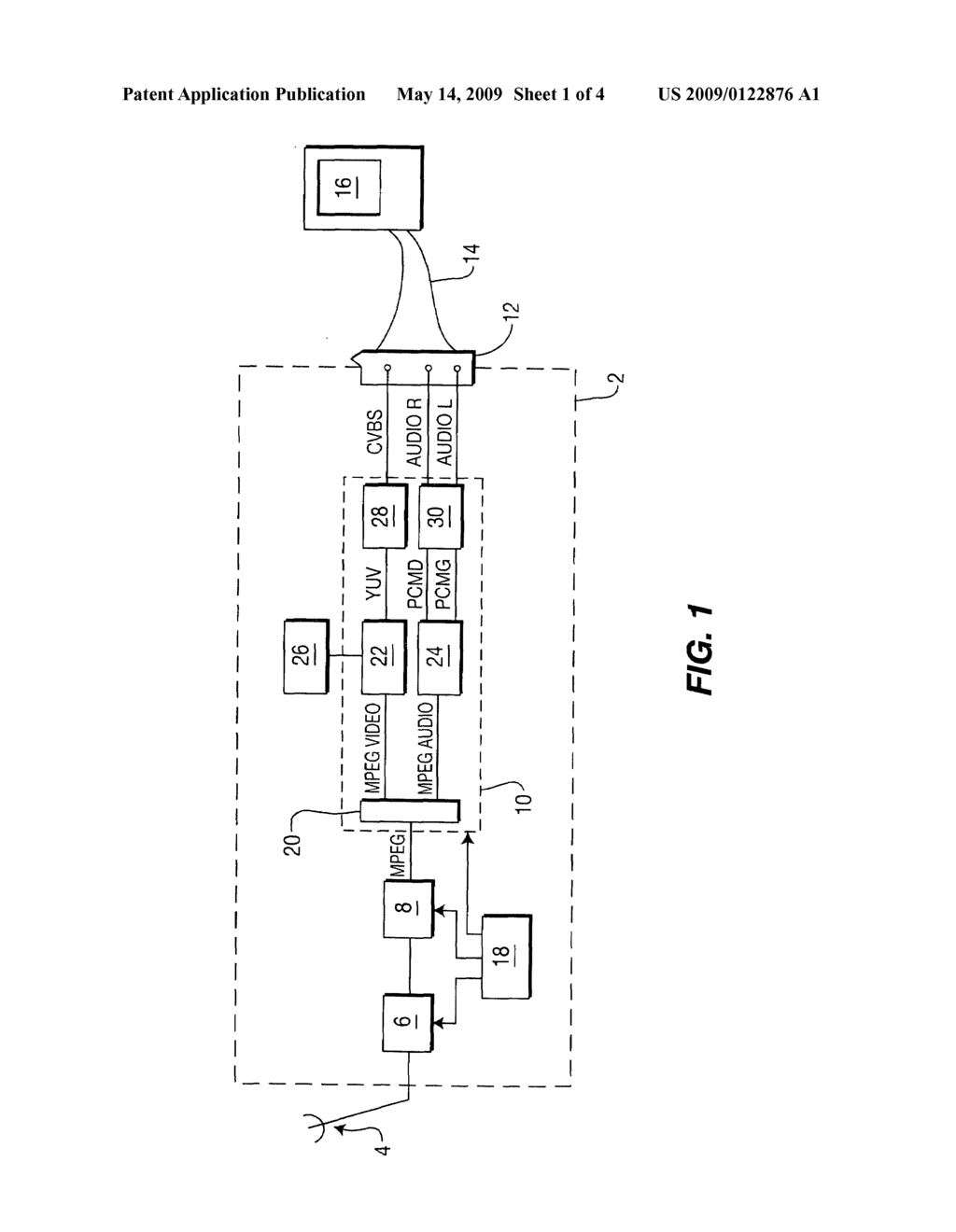 Process for controlling an audio/video digital decoder - diagram, schematic, and image 02