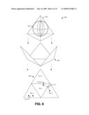 TILED PROJECTIONS FOR PLANAR PROCESSING OF ROUND EARTH DATA diagram and image