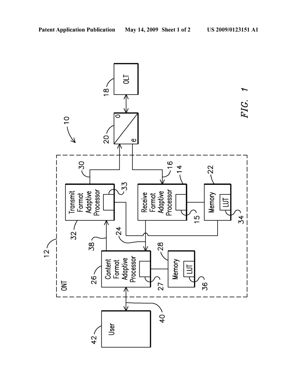 Adaptive ONT for a PON Network - diagram, schematic, and image 02