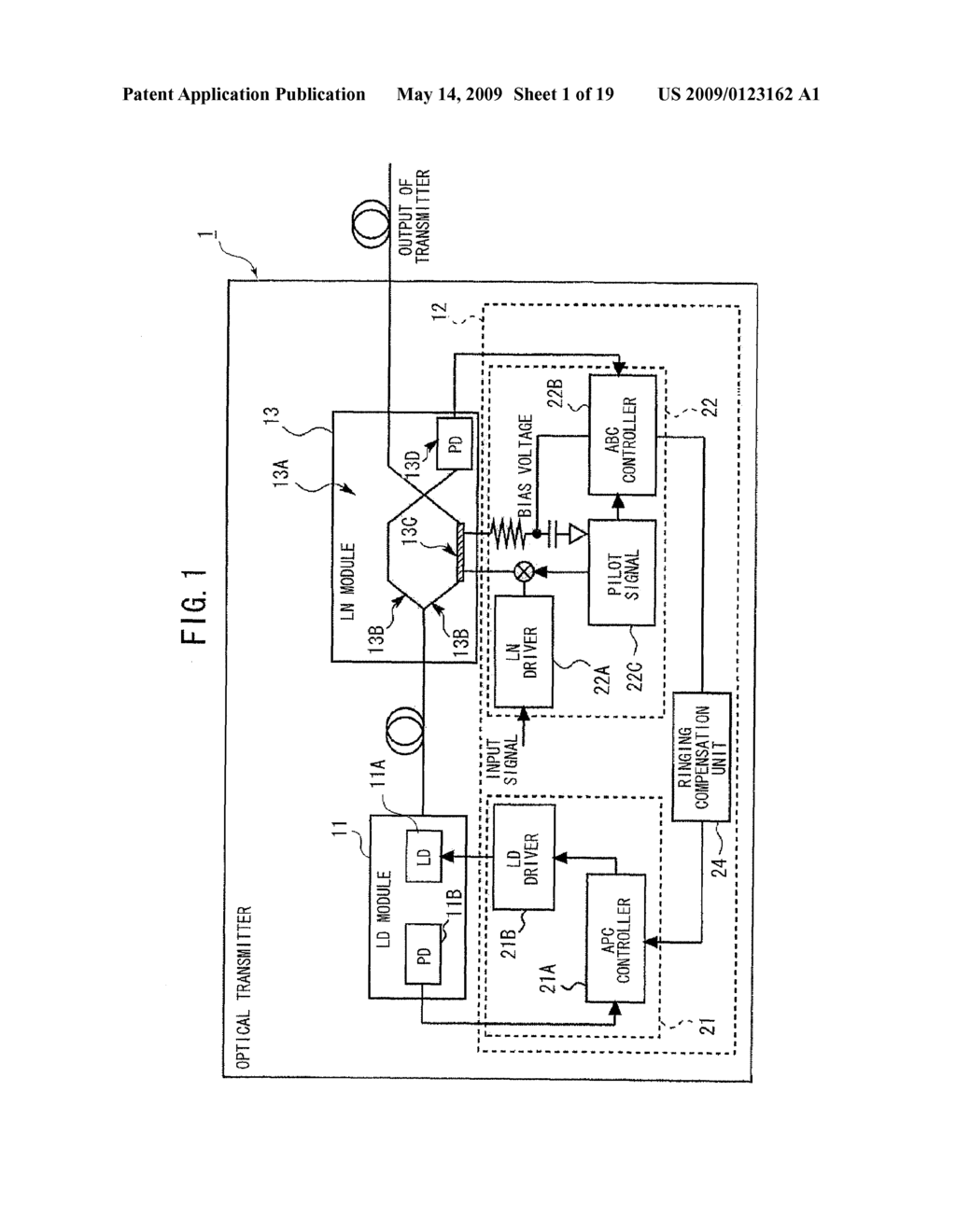 CONTROLLER FOR OPTICAL TRANSMISSION DEVICE - diagram, schematic, and image 02