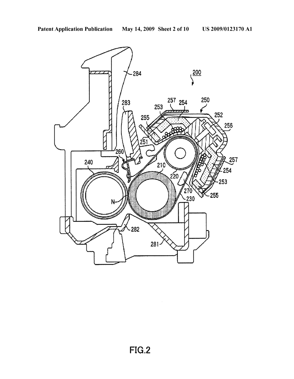 FIXING DEVICE AND IMAGE FORMING DEVICE USING THIS - diagram, schematic, and image 03