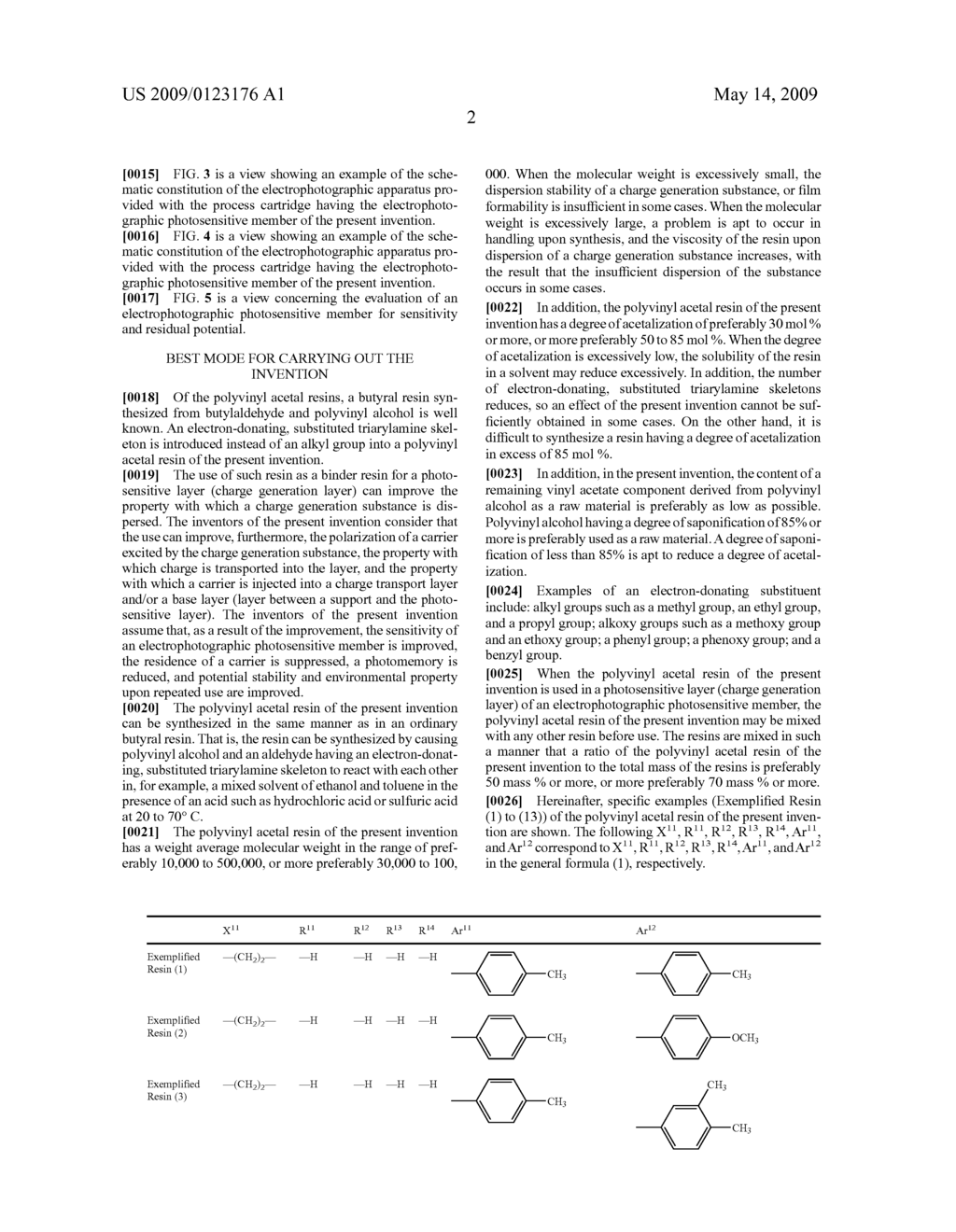 POLYVINYL ACETAL RESIN, ELECTROPHOTOGRAPHIC PHOTOSENSITIVE MEMBER, PROCESS CARTRIDGE, AND ELECTROPHOTOGRAPHIC APPARATUS - diagram, schematic, and image 08