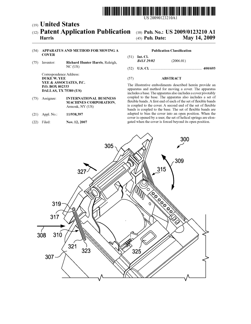 APPARATUS AND METHOD FOR MOVING A COVER - diagram, schematic, and image 01