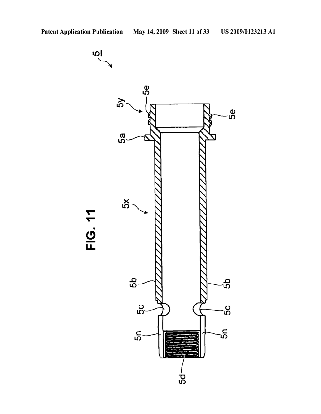 Stick-Shaped material extruding container - diagram, schematic, and image 12