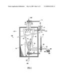 Self-propagating combustion cyclone reactor diagram and image