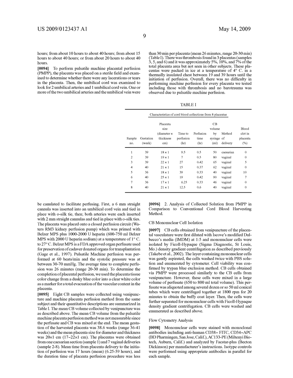 METHODS FOR COLLECTING AND USING PLACENTA CORD BLOOD STEM CELLS - diagram, schematic, and image 23